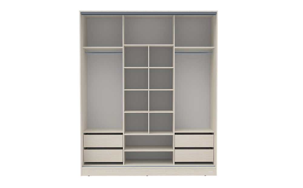 Placard SIGNATURE 3 Puertas Corredizas 4 Cajones 180 cm Venezia - Imagen 4