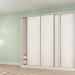 Placard SIGNATURE 3 Puertas Corredizas 4 Cajones 180 cm Venezia