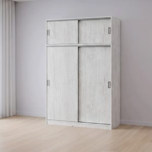 Placard NEXO con Baulera 2 Puertas Corredizas 2 Cajones 180 cm Venezia