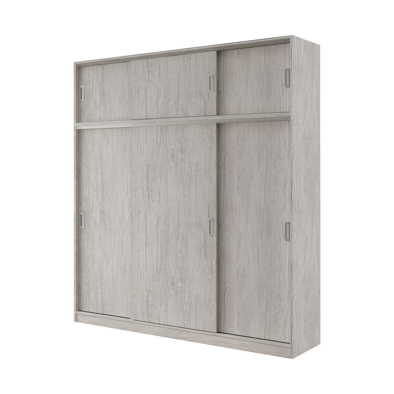 Placard NEXO con Baulera 3 Puertas Corredizas 4 Cajones 220 cm Venezia - Imagen 2
