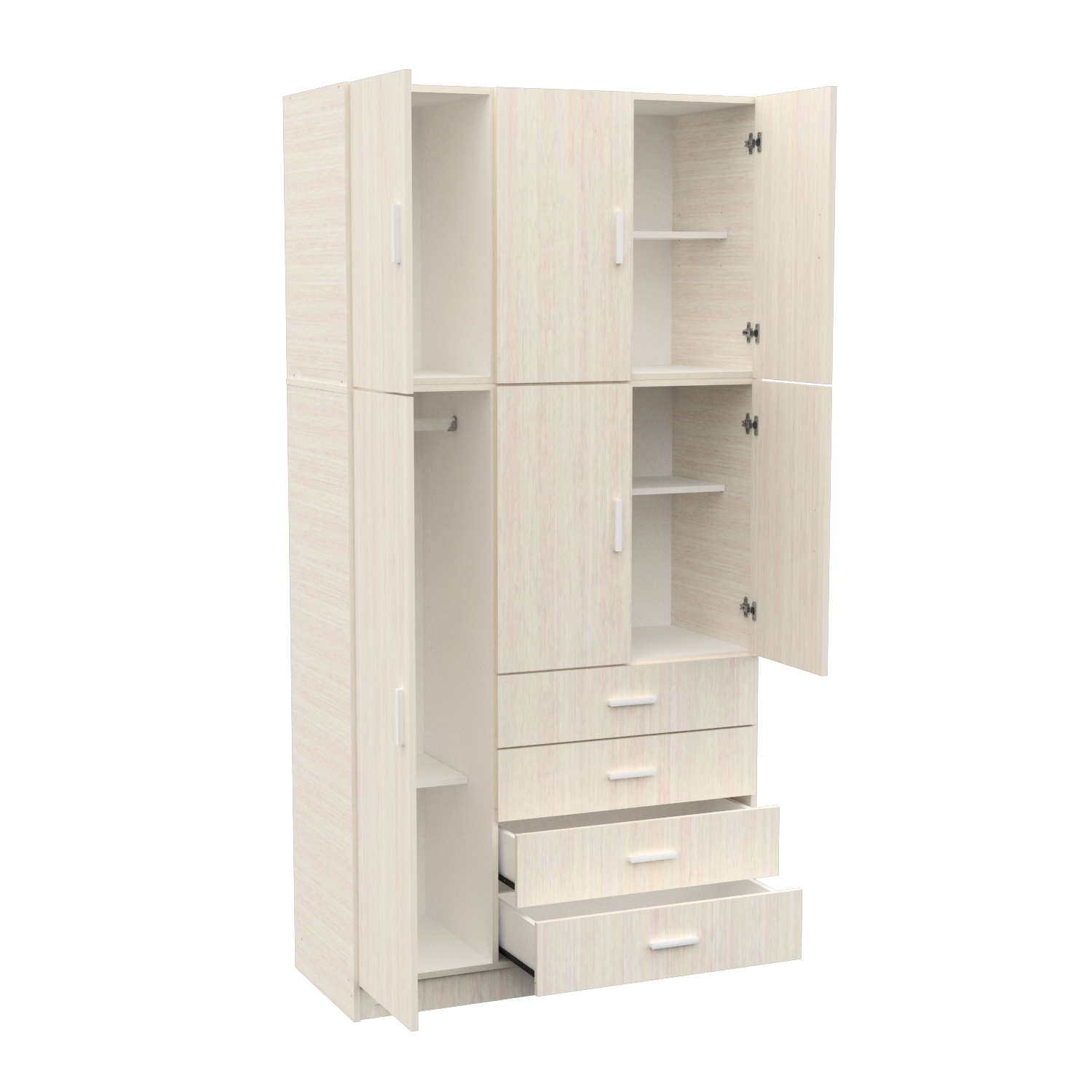 Placard SELECT 6 Puertas 4 Cajones Venezia - Imagen 3