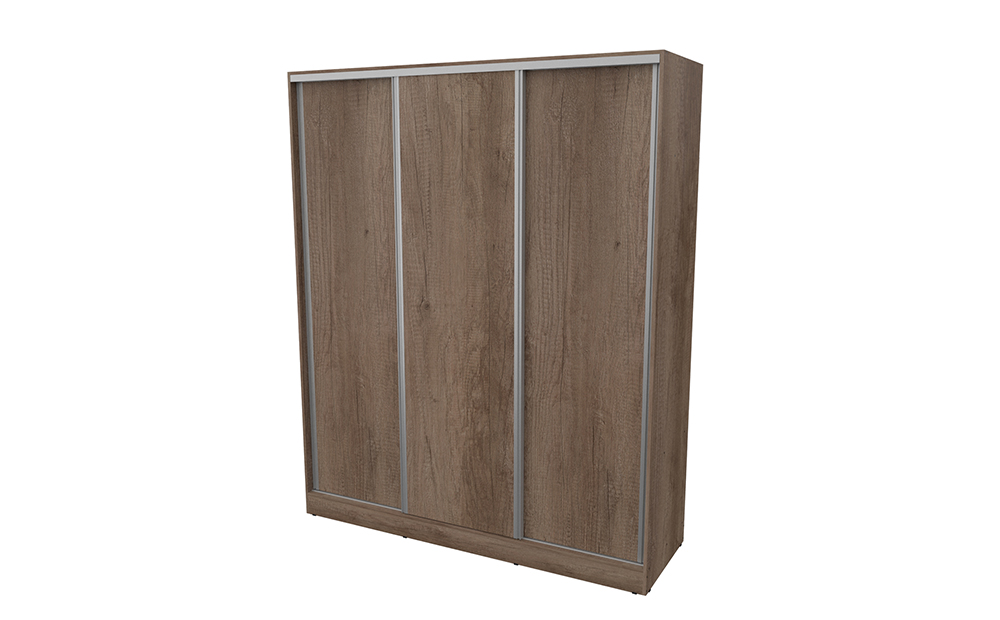 Placard SIGNATURE 3 Puertas Corredizas 4 Cajones 180 cm Nebraska gris - Imagen 2