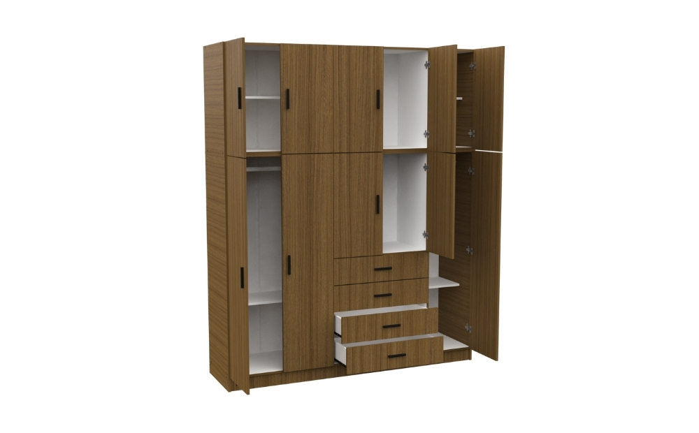 Placard Select 10 Puertas 4 Cajones Avellana - Imagen 3