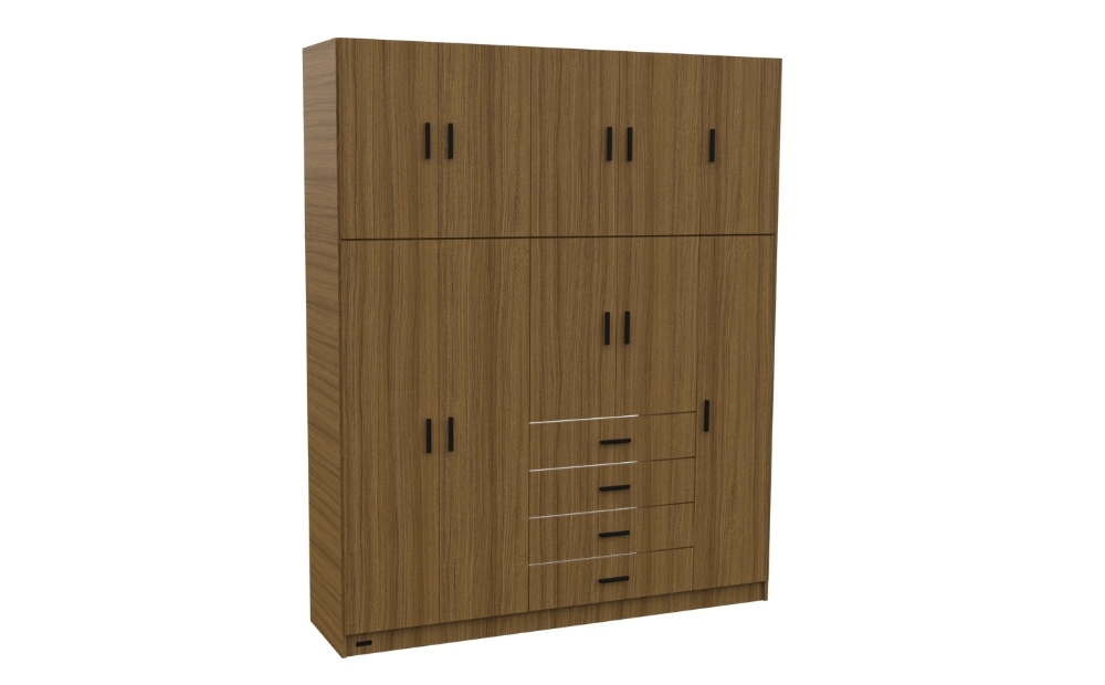 Placard Select 10 Puertas 4 Cajones Avellana - Imagen 2