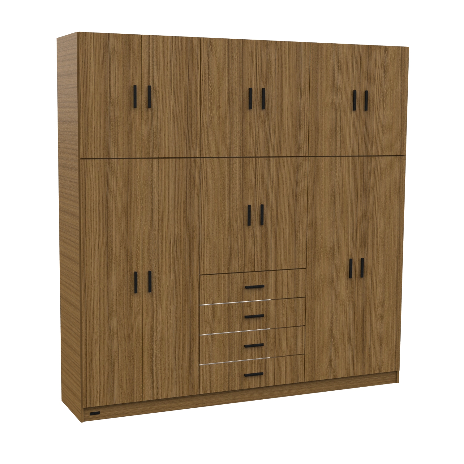 Placard Select 12 Puertas 4 Cajones Avellana - Imagen 2