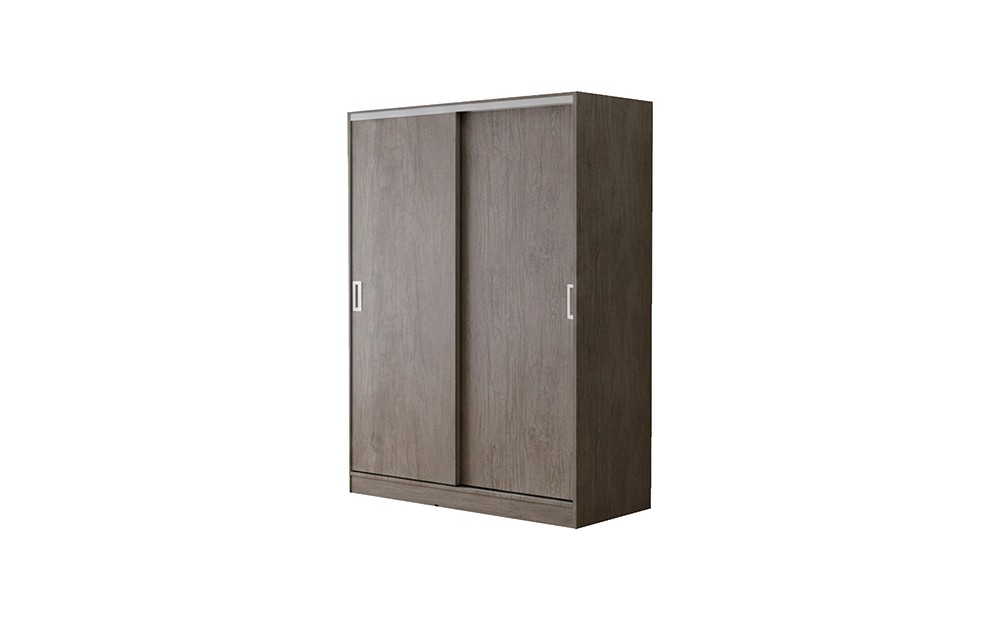 Placard NEXO 2 Puertas Corredizas 2 Cajones 140 cm Grei - Imagen 2