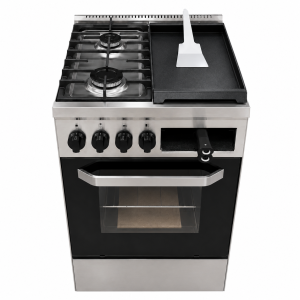Cocina Industrial Morelli Saho Kuma 2 Hornallas Plateada